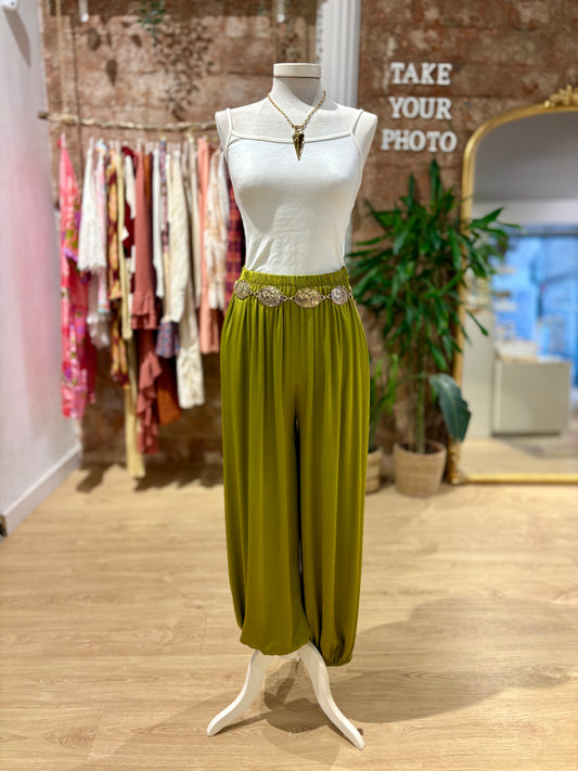 Pantalón Satinado Balloon Leg