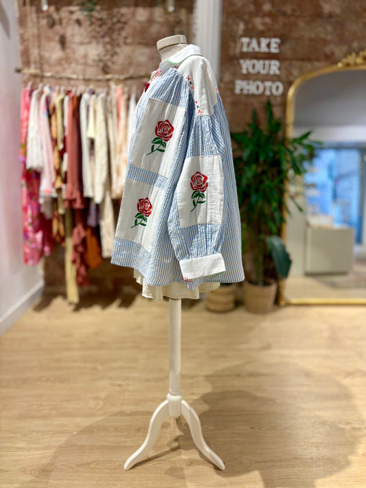 Camisa Oversize Bordada
