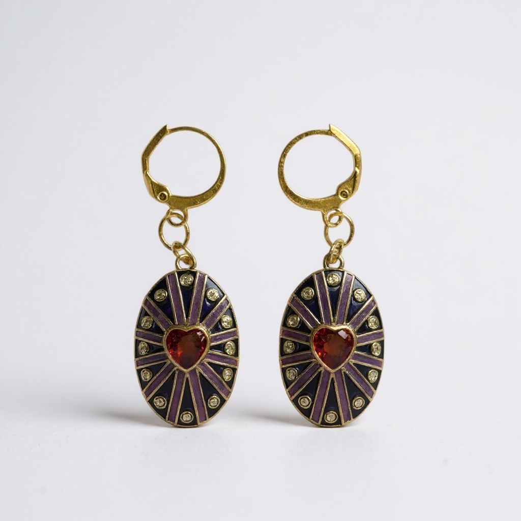 Blue Amulet Earrings