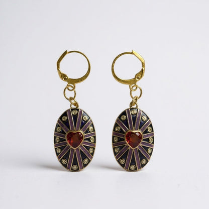 Blue Amulet Earrings