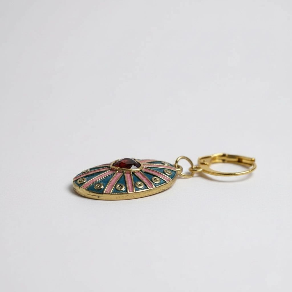 Green Amulet Earrings