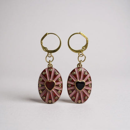 Pink Amulet Earrings