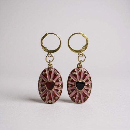 Pink Amulet Earrings